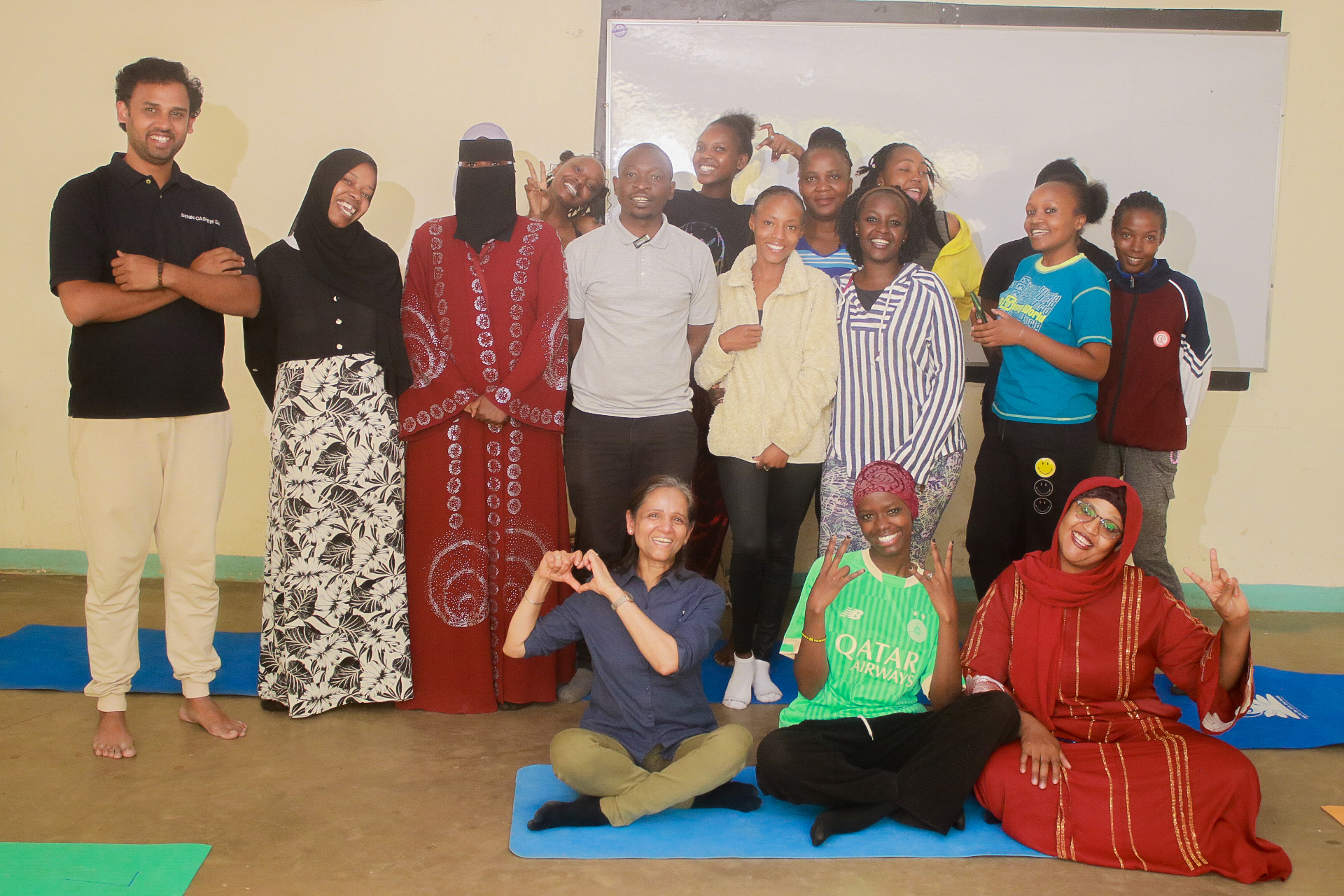 YMCA National Training Institute hosted Caregiving & Nursing Assistantship students for “Care for Caregivers” with Art of Living Kenya.